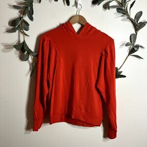 NWT Sundry Burnt Orange Pleated Hoodie